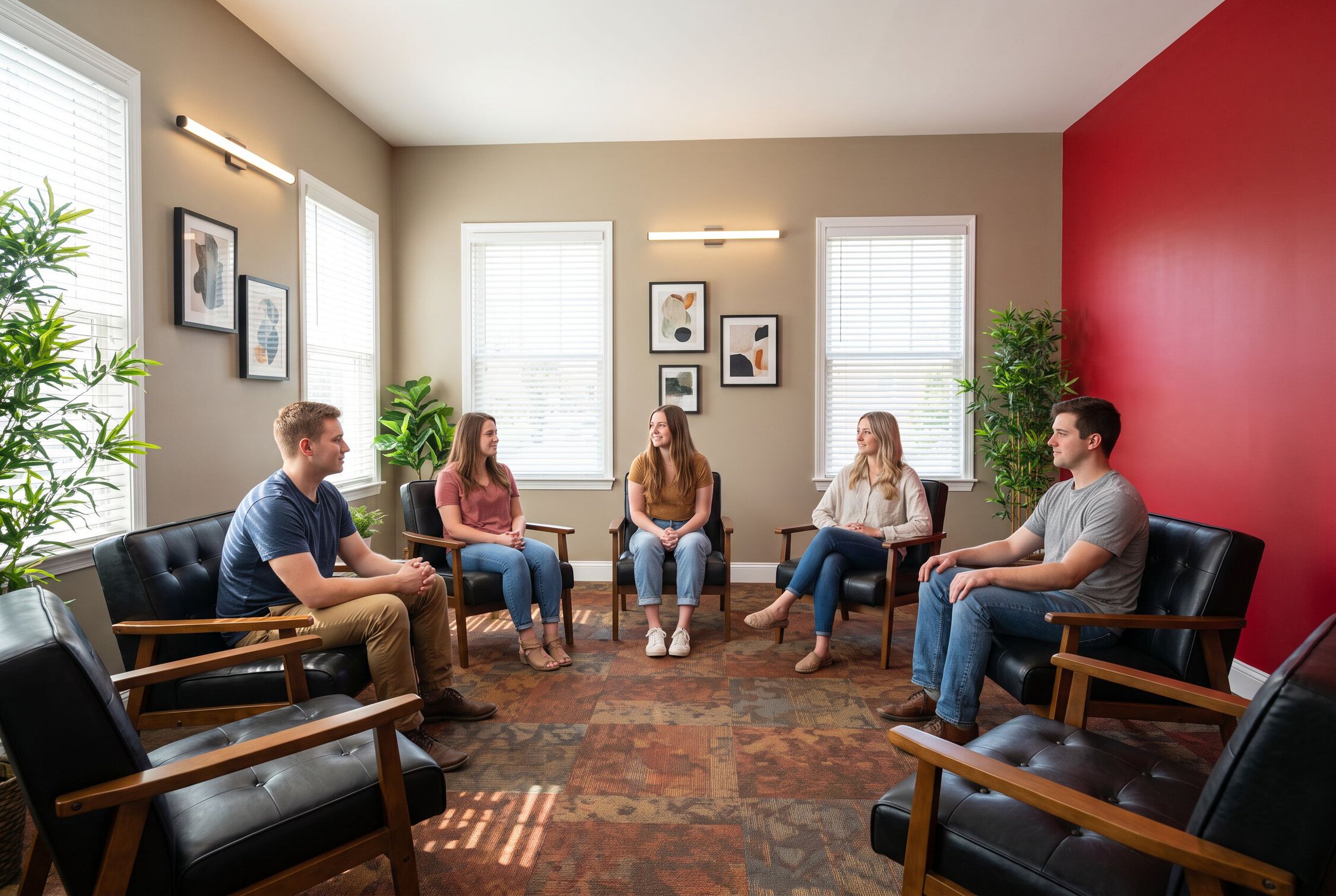 Group sessions are a key part of addiction treatment in Indianapolis, giving clients a supportive space to connect with peers who understand their journey.