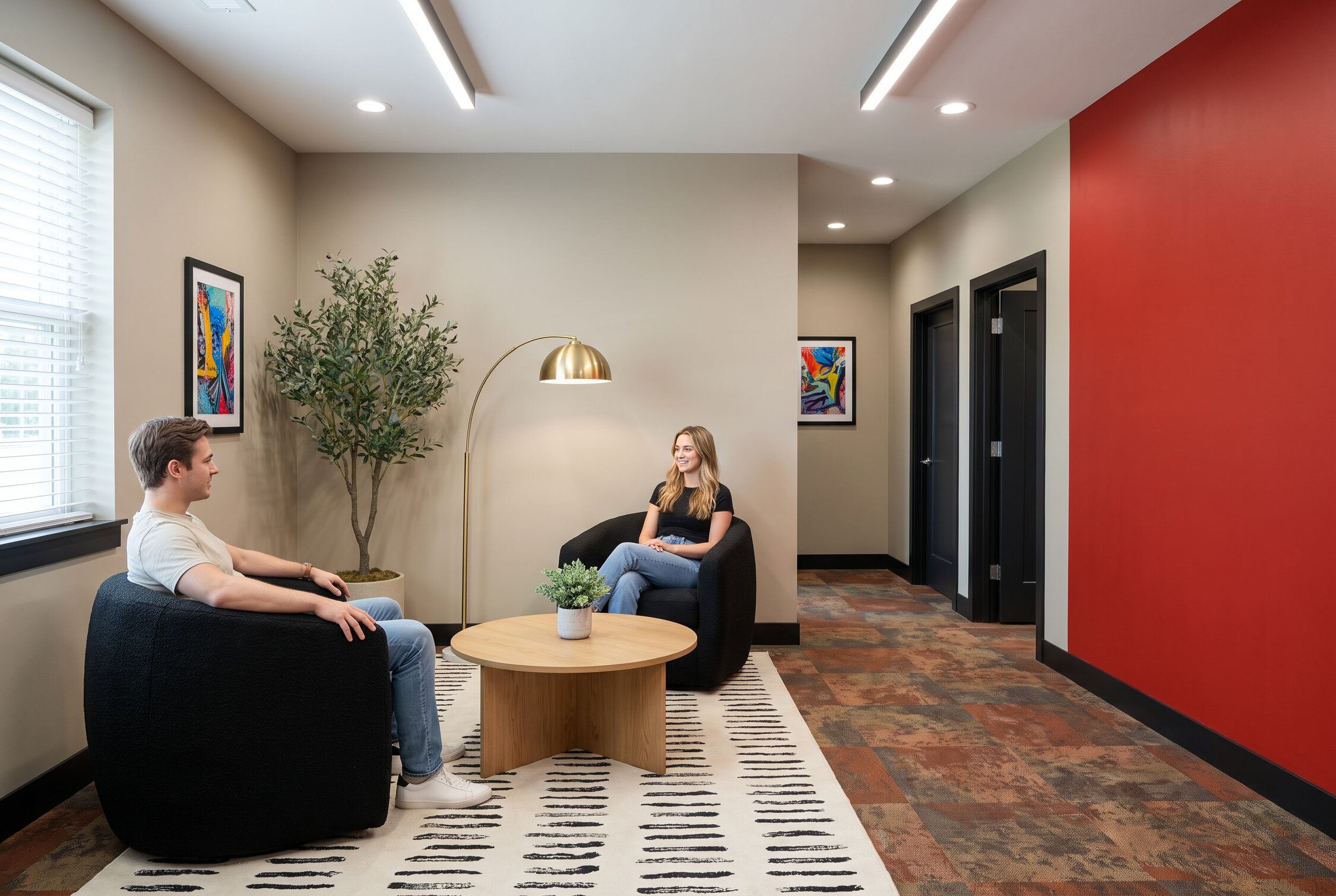 Counseling session at drug rehab facility in Indianapolis