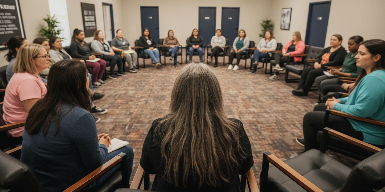 Group therapy brings people together to share experiences, offer encouragement, and realize they're not alone — a powerful complement to individual counseling throughout recovery